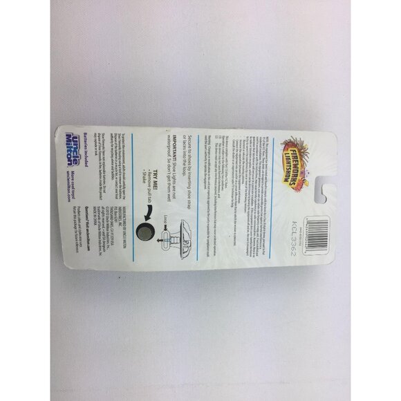 Uncle Milton Shoe Fireworks Flashing Lights Lightshow Kids Summer Style Red Blue - Picture 5 of 6